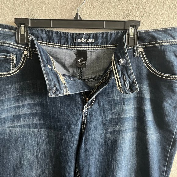 Lane Bryant Women's Dark Wash Stitch Boot Cut Jeans Size 20 Style 015001-12 - Picture 7 of 11
